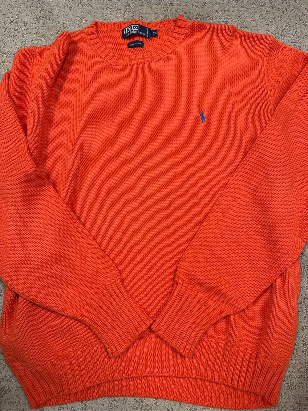 Polo by Ralph Lauren  Orange Crewneck Sweater